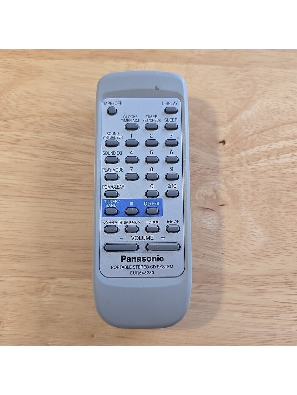 Panasonic EUR648280 Remote Control for RXD29 Boombox DD-12066 OEM Genuine Tested